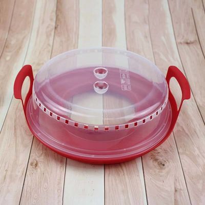 Simple Style Plastic Insulation Food Cover with Tray BPA Free and Microwave Heating Ready