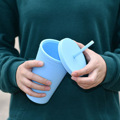 Reusable Plastic AS PP Tumbler with Straw and Lid Custom Logo Water Cup for Iced Coffee Travel Mug