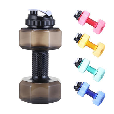 Adults PETG Eco-friendly 2.6L Dumbbell Shape Water Bottle for Sports Fitness Exercise