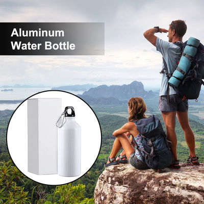 Aluminum Bike Water Bottle Blanks with Carabiner Cover Custom Logo Sublimation Printing