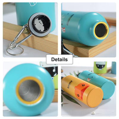 Aluminum Bike Water Bottle Blanks with Carabiner Cover Custom Logo Sublimation Printing