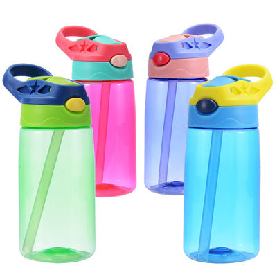 Custom Logo Bpa Free Children Water Bottle with Straw Support Tour Outdoor Activity