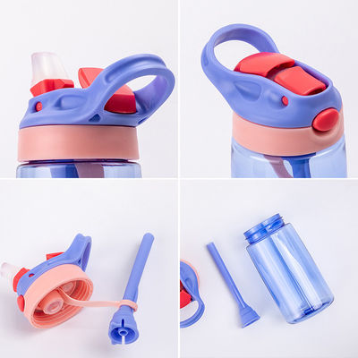 Custom Logo Bpa Free Children Water Bottle with Straw Support Tour Outdoor Activity