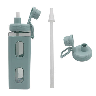 Gym-Ready Kawaii Water Bottle with 3D Sticker 700ml/900ml Plastic Travel Milk Portable