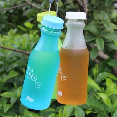 Unbreakable 550mL BPA Free Water Bottle in Candy Colors for School Children 6.8x20cm