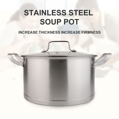 1.65kg Cookware Set Kitchen Pots and Pans Stainless Steel Cook Wear with Glass Cover