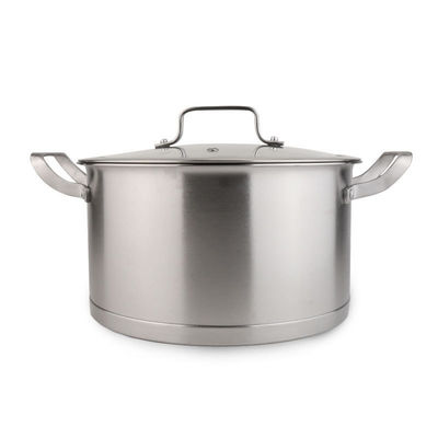 1.65kg Cookware Set Kitchen Pots and Pans Stainless Steel Cook Wear with Glass Cover