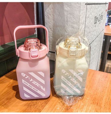 Back to School Essential Insulated Wide Mouth Water Bottle with Time Marker and Straw