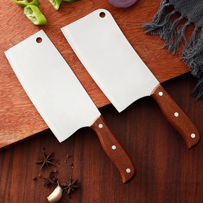 Upgrade Your Kitchen with Real Wooden Handle Knife Sets 3CR13 Stainless Steel Blades