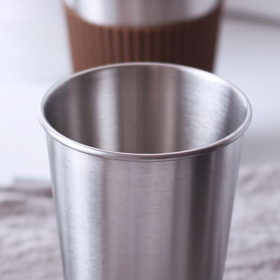Stainless Steel Coffee Mug Custom 17oz Double Wall 18/8 Tumbler with Silicone Sleeve