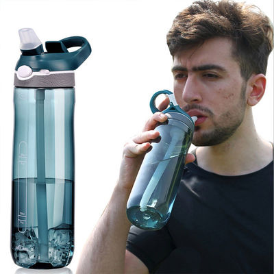 Accessories WITH LID Outdoor Gym Sports Water Bottle with Straw and BPA Free Plastic