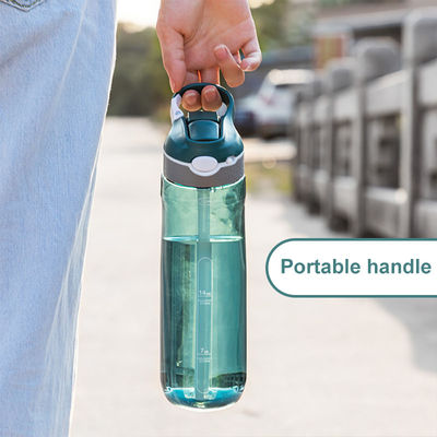 Accessories WITH LID Outdoor Gym Sports Water Bottle with Straw and BPA Free Plastic