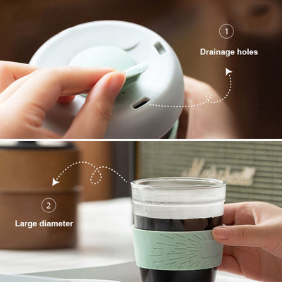 1-Piece Customized Logo Borosilicate Insulated Coffee Cup Tumbler for Water Bottle