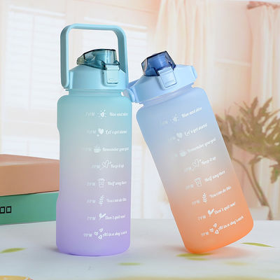 Custom Logo Acceptable 64 oz Water Bottle Removable Straw for Fitness and Sports