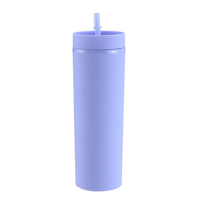 Minimalist Eco Friendly Custom Bpa Free 16oz PP Plastic Water Bottle with Straws