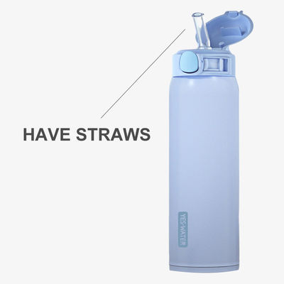 Direct Drinking 500ml Stainless Steel Insulation Cup with Self-contained Straw 2022