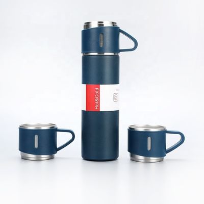 Travel in Style with this Stainless Steel Double Wall Vacuum Flask Water Bottle Set