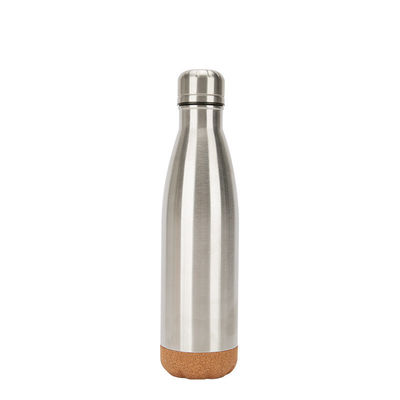 500ml Cork Bottom Cola Shaped Vacuum Seal Insulated Flask Stainless Steel Water Bottle