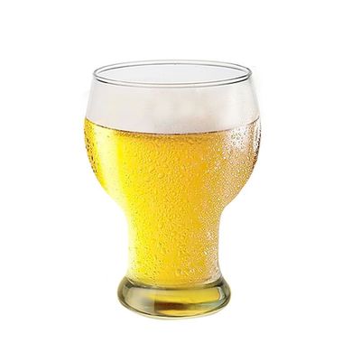 Customized 400-600ml Drinking Glass Beer Cup With Handle 6.8x24.5cm