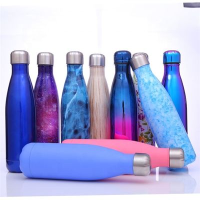 500ML Cola Shape Stainless Steel Double Wall Vacuum Water Bottle for Customized Designs