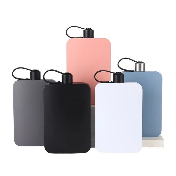 American Style Outdoor Activity 500ml Stainless Steel Notebook Hip Flask with Custom Logo