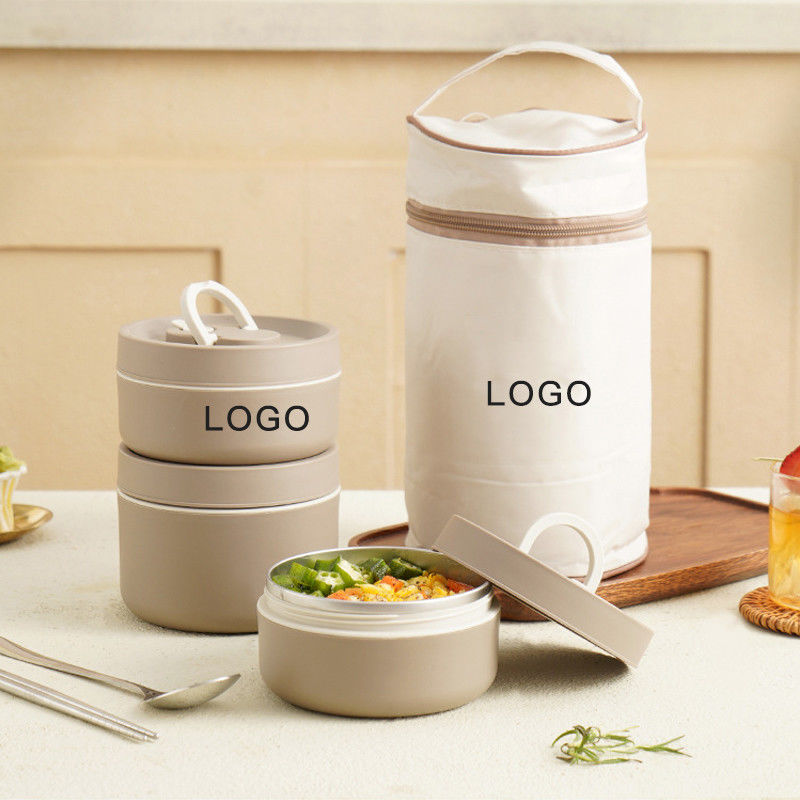 Custom Eco Friendly Plastic Stainless Steel Insulated Lunch Box for Children's Storage