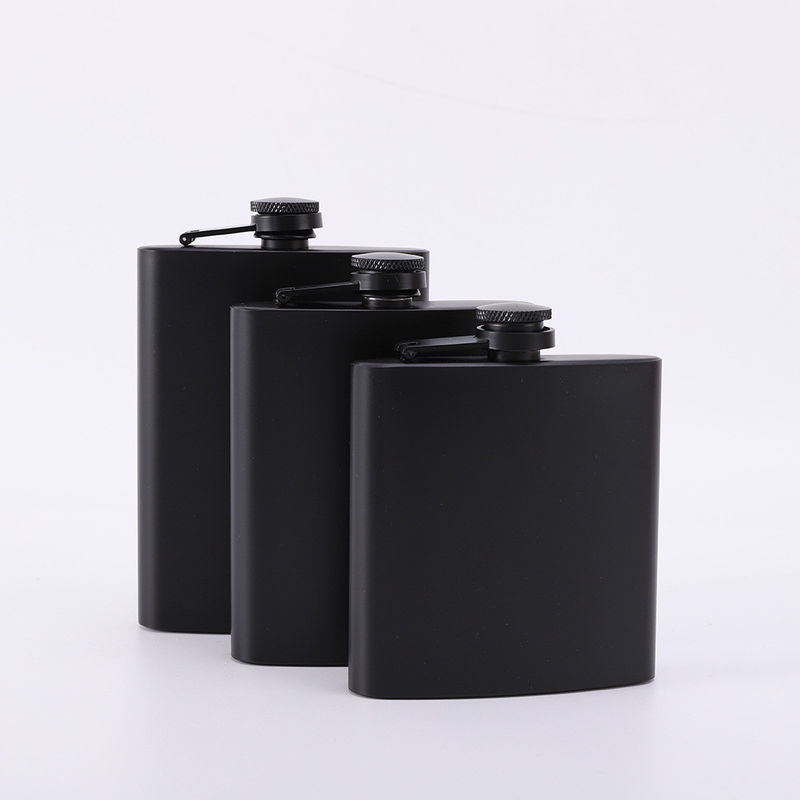 Portable Stainless Steel Camping Hip Flask Leakproof Whiskey Gift Set for Outdoor Fun