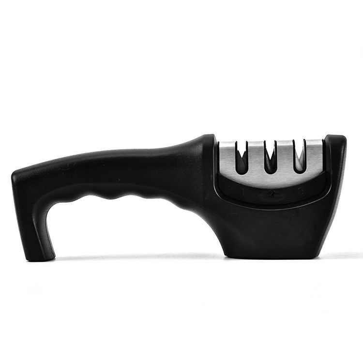 Stainless Steel 3-Stage Knife Sharpener for Professional Blade Repair and Restoration