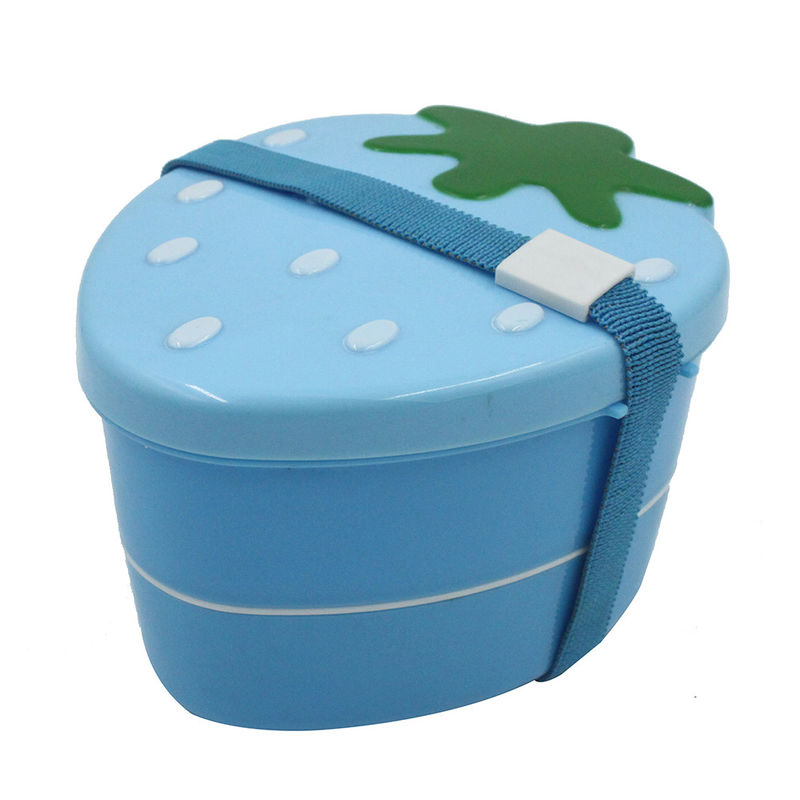 Strawberry Shape Food Container for Kids 15x12x8.7cm Custom Leakproof Lunch Box Packaging