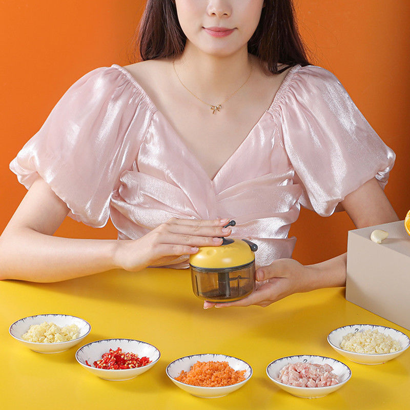 Stainless Steel Kitchen Gadgets Food Chopper Garlic Meat Grinder Mini Garlic Press Vegetable Chopper Masher