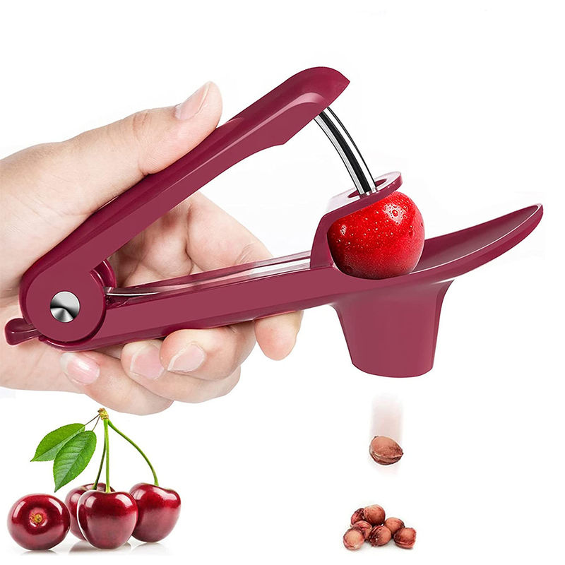 Fruit Vegetable Tools Type Cherry Pitters with Space-Saving Lock Design