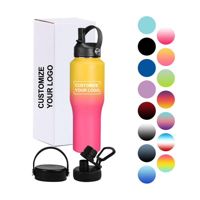Upgrade Your Camping Gear with this 32oz Stainless Steel Water Bottle and Spout Lid