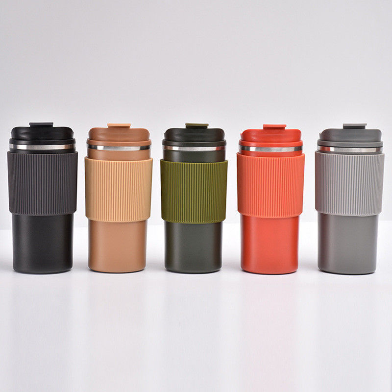Contemporary Design Custom BPA-free Grip Car Double Wall 450ML Stainless Steel Cups