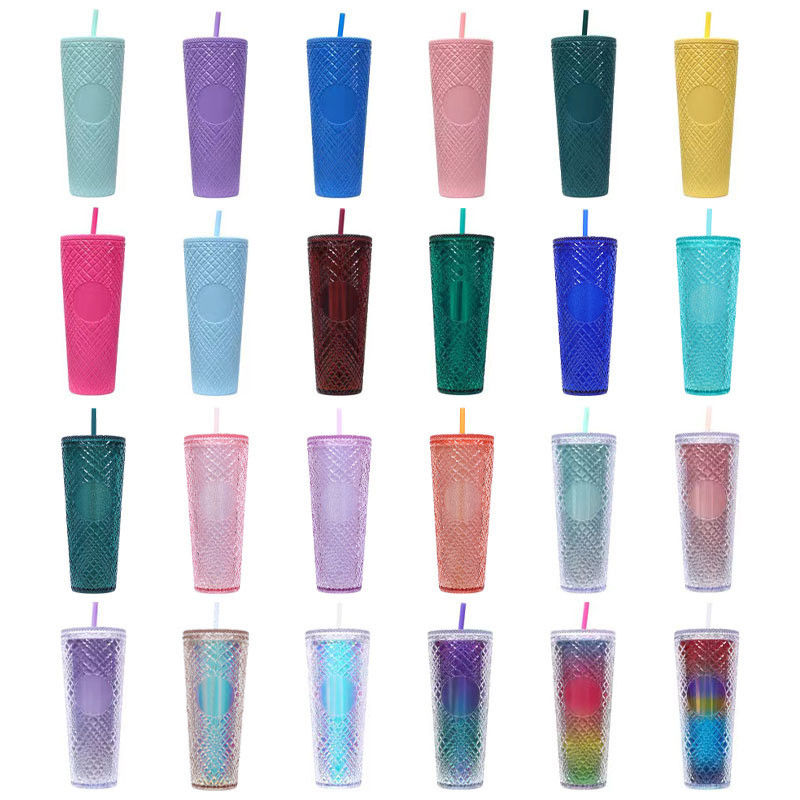 Enjoy Your Favorite Beverages on the Go with this 24oz/710ml Tumbler Cup BPA Free Straw Lid