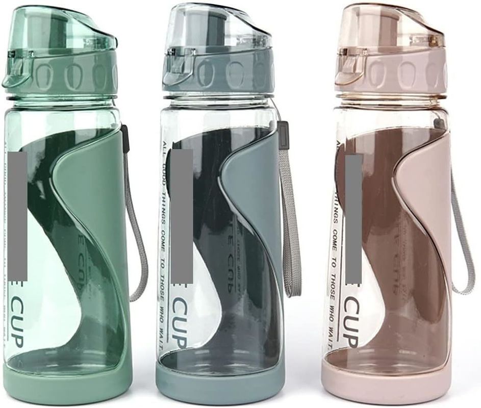 PLASTIC Flip Top 570ML Sports Water Bottles for Adults Portable Leak-proof and BPA Free