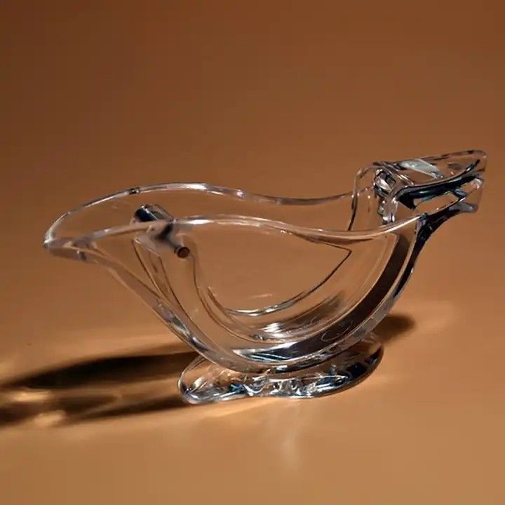 Portable Transparent Fruit Juicer Acrylic Manual Lemon Slice Squeezer for Citrus Fruits