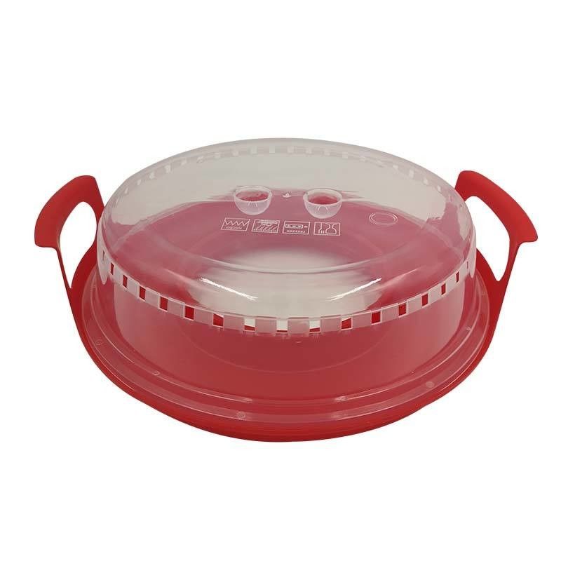 Simple Style Plastic Insulation Food Cover with Tray BPA Free and Microwave Heating Ready