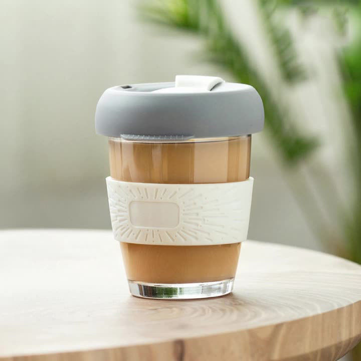 1-Piece Customized Logo Borosilicate Insulated Coffee Cup Tumbler for Water Bottle
