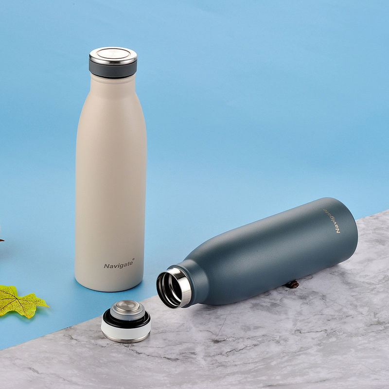 Custom Logo Acceptable 304 Stainless Steel Vacuum Milk Water Bottle for Kids School