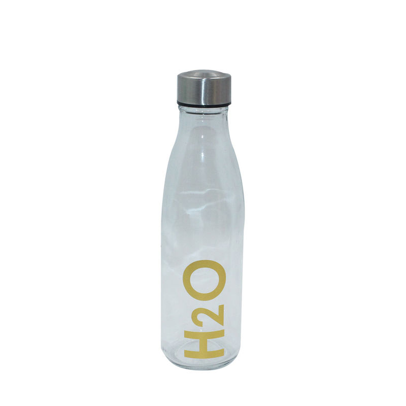 2020 Tour Custom Logo and Eco-Friendly Glass Water Bottle with Direct Drinking Method